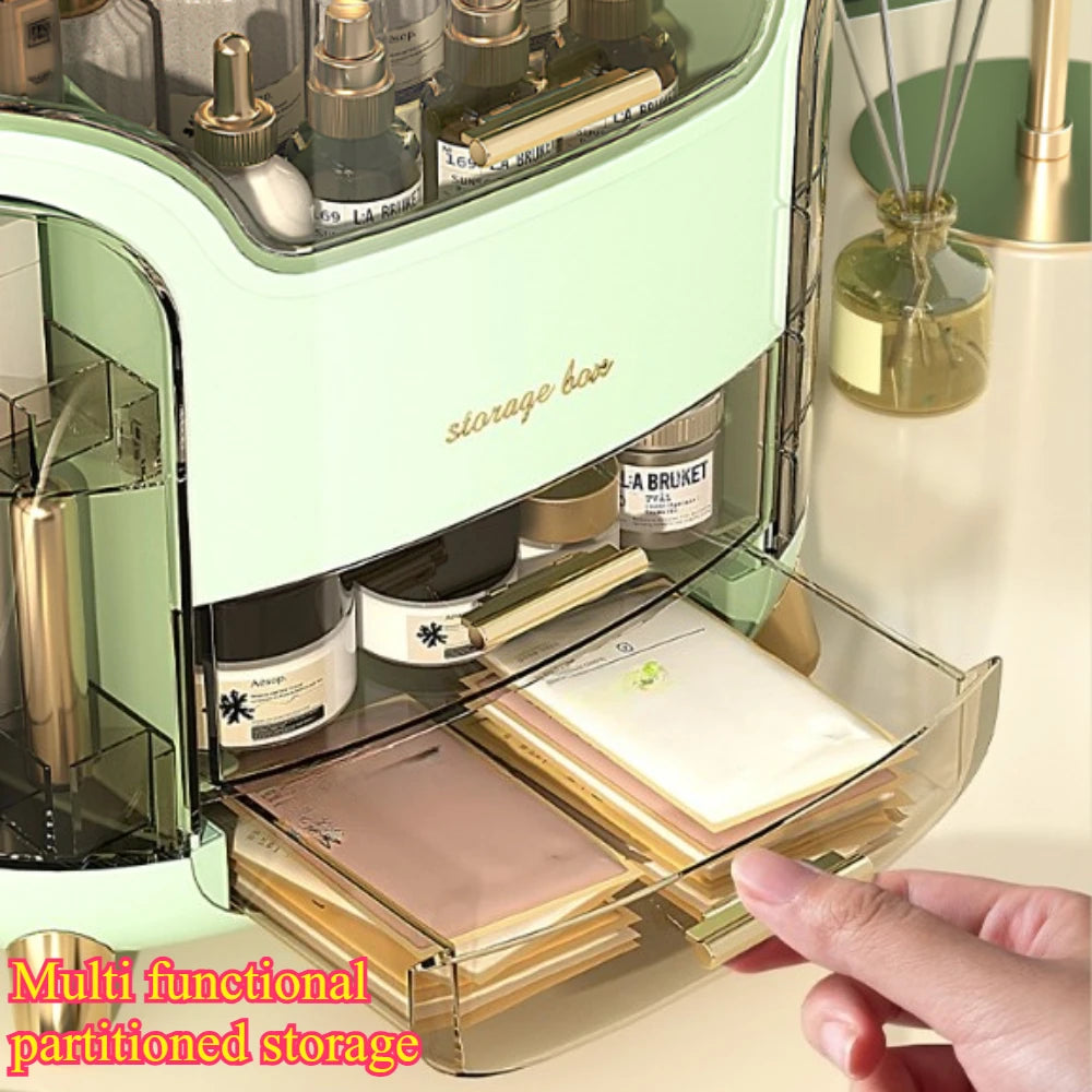 Cosmetic Storage Box Desktop Storage Box Transparent Small Perfume Storage Box Large Capacity Portable Cosmetics Storage Box