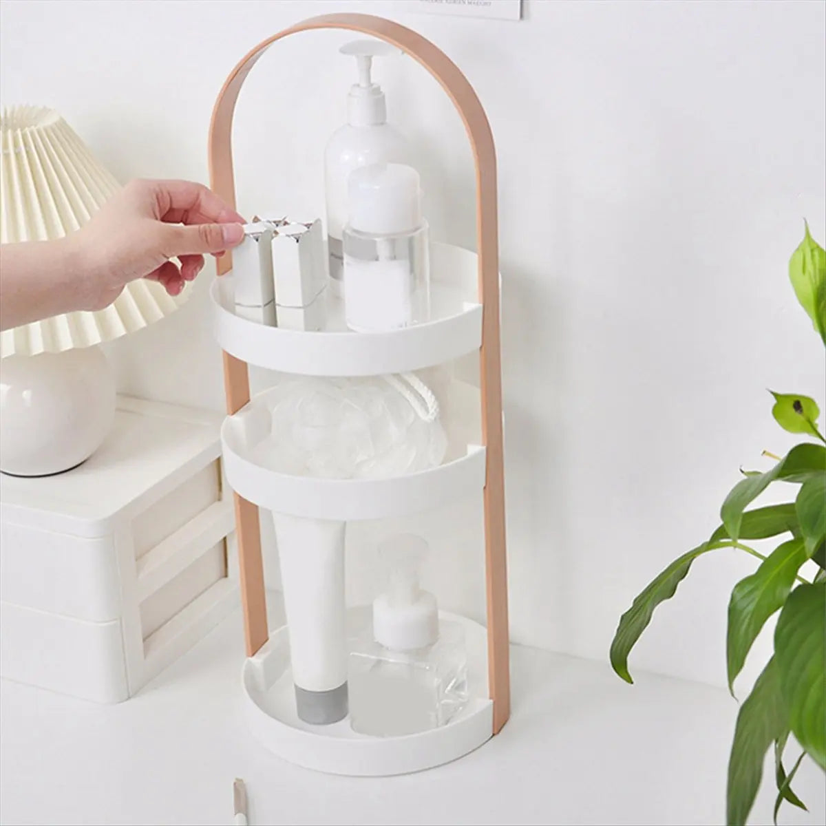 [CLOS] Cosmetic Organizer, Makeup Organizer, Storage Box, Make Up Storage with Handle, Make Up Storage for Cosmetics, D