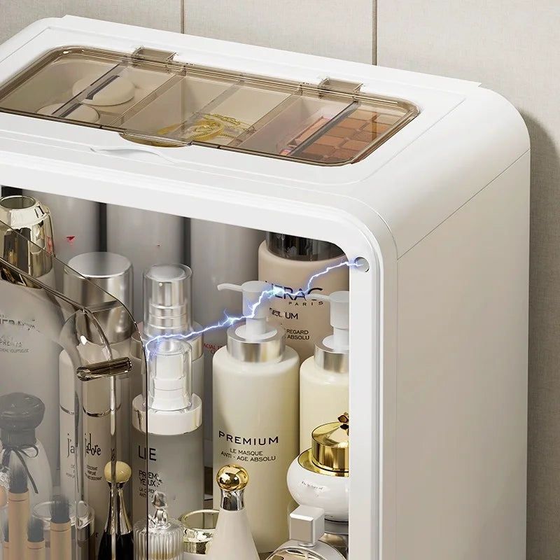 1 pcs Cosmetics storage box, desktop shelf, storage rack, dressing table, large-capacity skin care products storage cabinet