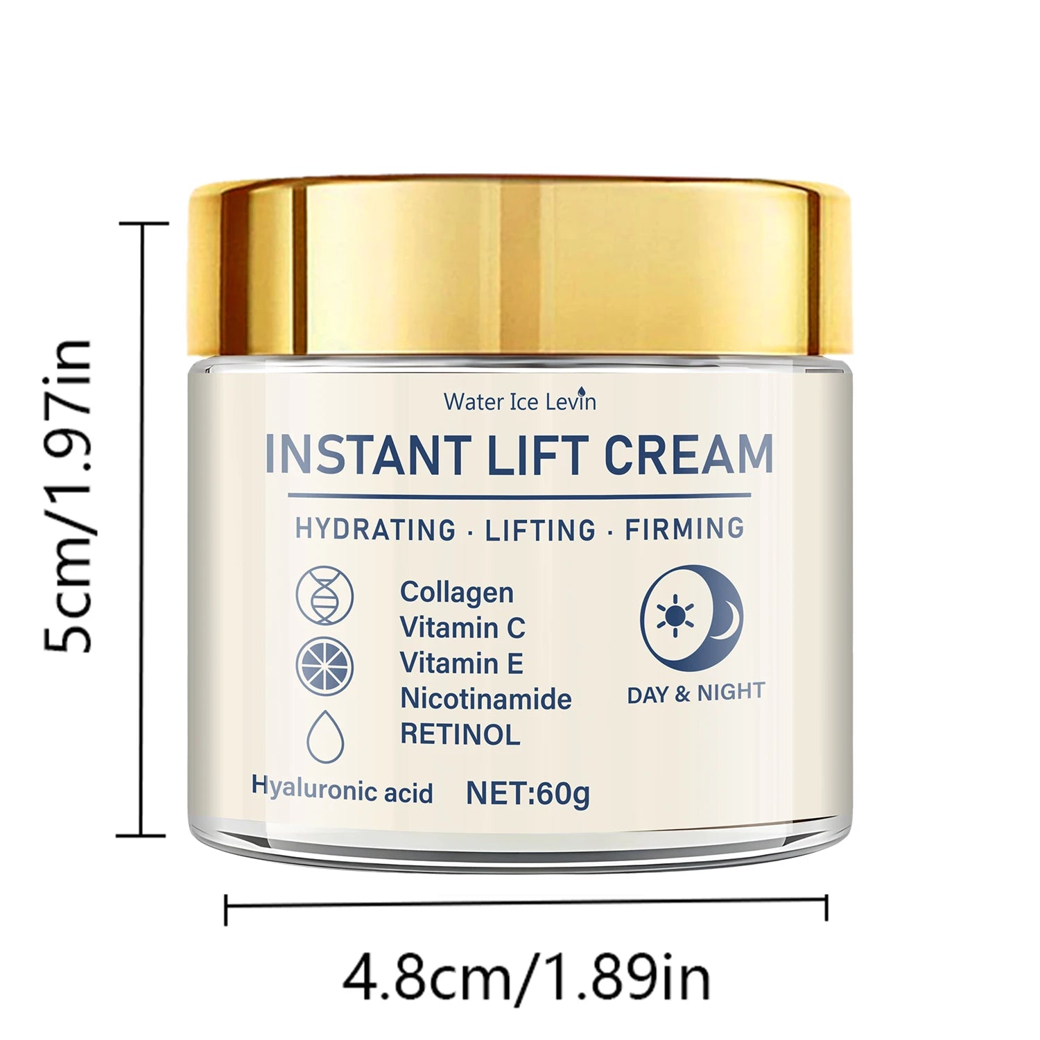 Facial Firming Lifting Cream - Rich in Hyaluronic Acid, Retinol, Firming and Firming, Moisturizing Skin, Suitable for Any Skin, Daily Skin Care Products