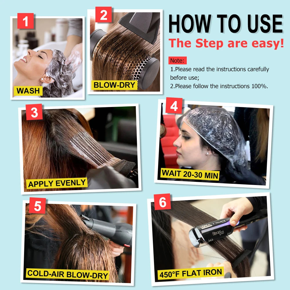 علاج فرد الشعر بالكيراتين بتركيزات 0%/5%/8%/12% للشعر المجعد والمتطاير، منتجات صالونات التجميل بالكيراتين البرازيلي، 1000 مل