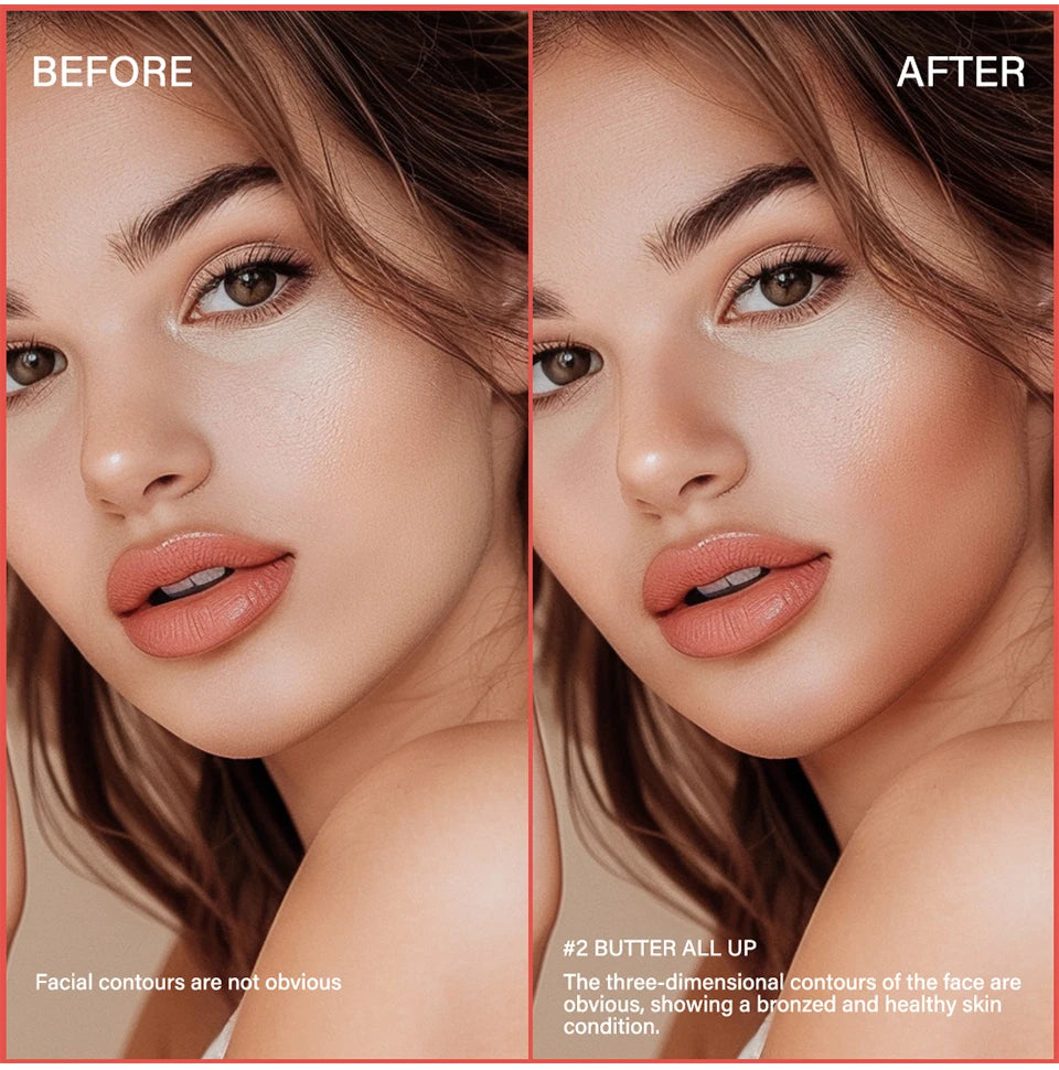 بودرة برونزية لتحديد ملامح الوجه، ألوان برونزية وإضاءة، باليت ظلال مطفية من NYXmakeup