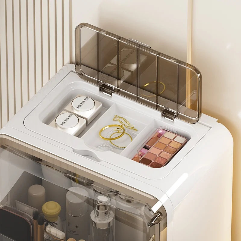 1 pcs Cosmetics storage box, desktop shelf, storage rack, dressing table, large-capacity skin care products storage cabinet