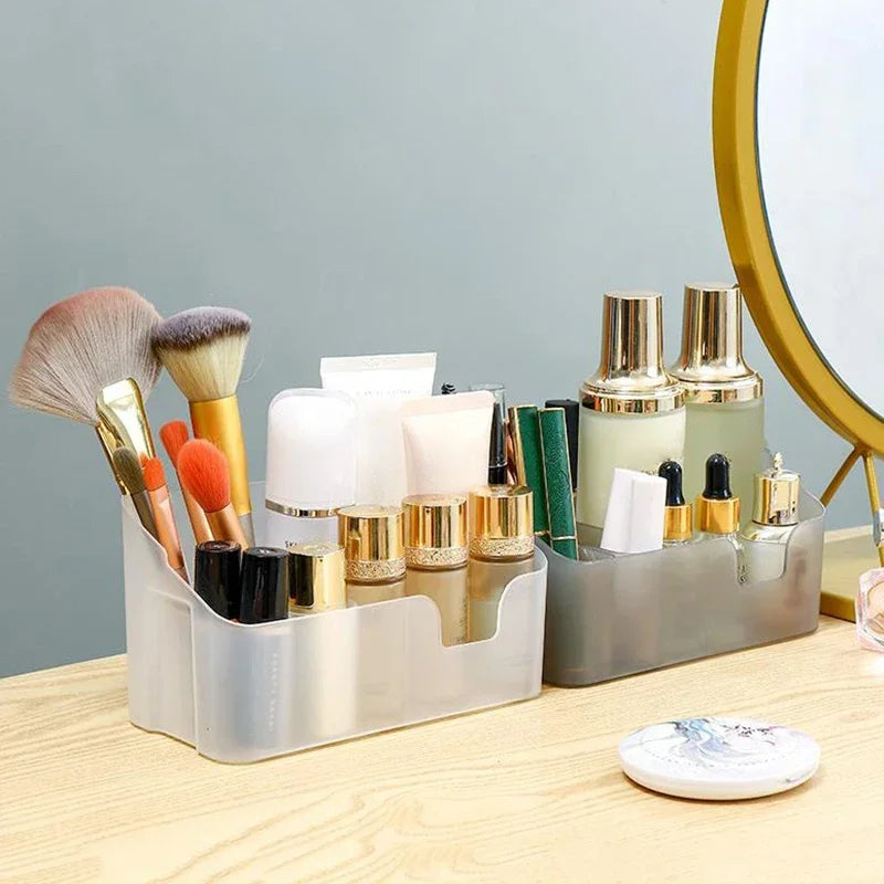 صندوق تخزين منظم مستحضرات التجميل، علبة متعددة الوظائف لمنتجات العناية بالبشرة، صندوق تخزين مستحضرات التجميل والمجوهرات والمكياج